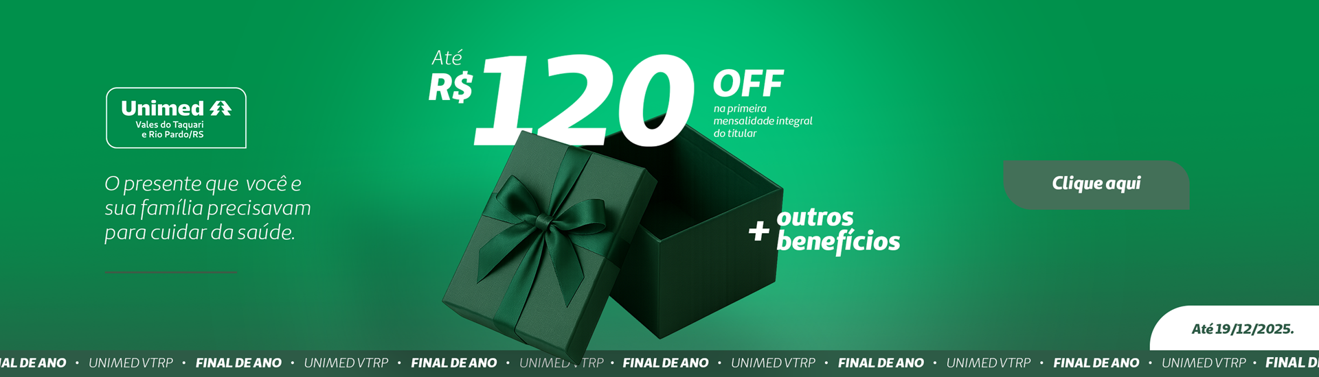 Campanha de Vendas Dezembro 01 a 19/12