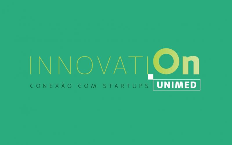 Imagem mostra logotipo do InnovatiOn Unimed, programa de conexão com startups