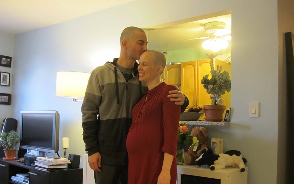 Marido raspa Cabeça Mulher Gravida Cancer Blog Unimed VTRP 2